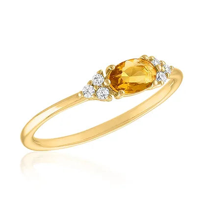 Topaz Horizon Gold Layers Ring