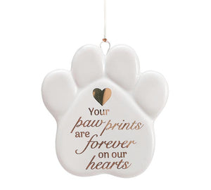 Paw Shape Bereavement Ornament