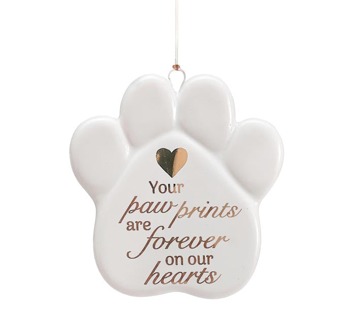Paw Shape Bereavement Ornament