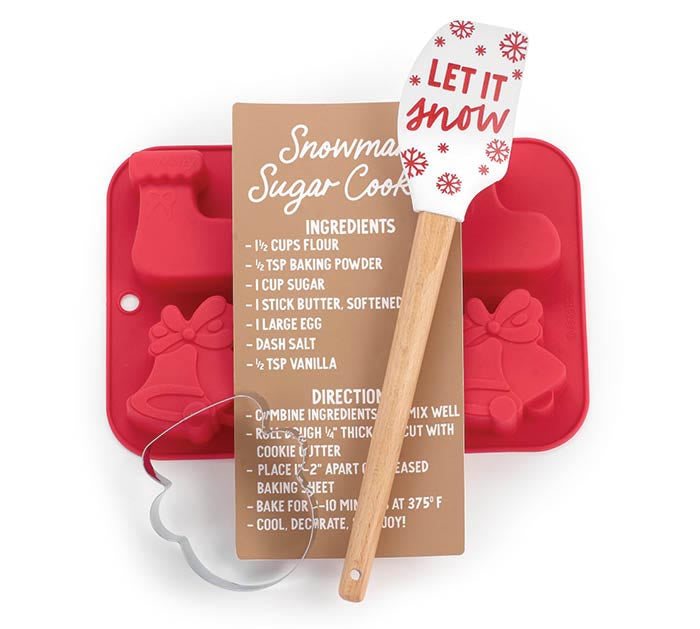 Snowman Silicone Mold Baking Set