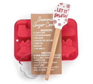 Snowman Silicone Mold Baking Set