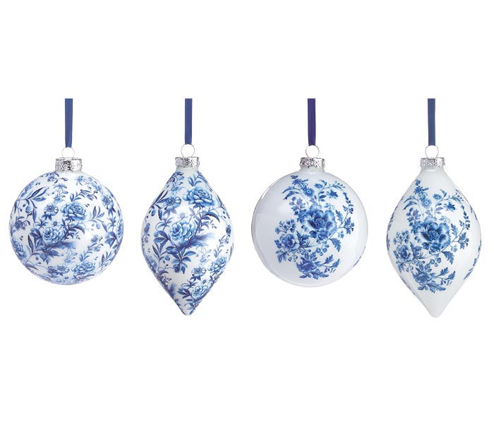 Blue Floral Ornament