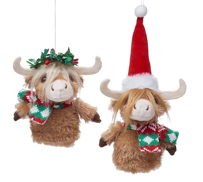 Highland Cow Plush Ornament