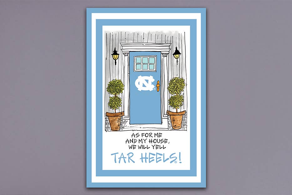 UNC As For Me Garden Flag