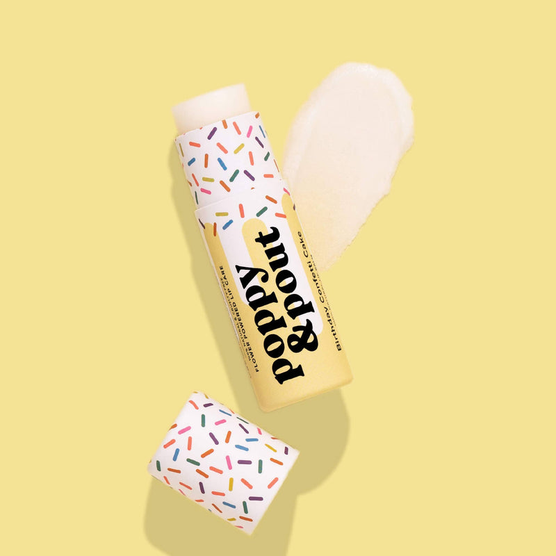 Yellow Birthday Confetti Cake Lip Balm