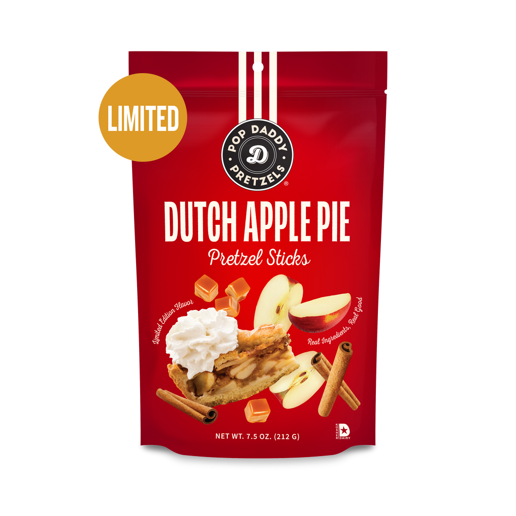 Pop Daddy Dutch Apple Pie Seasoned Pretzels 7.5oz