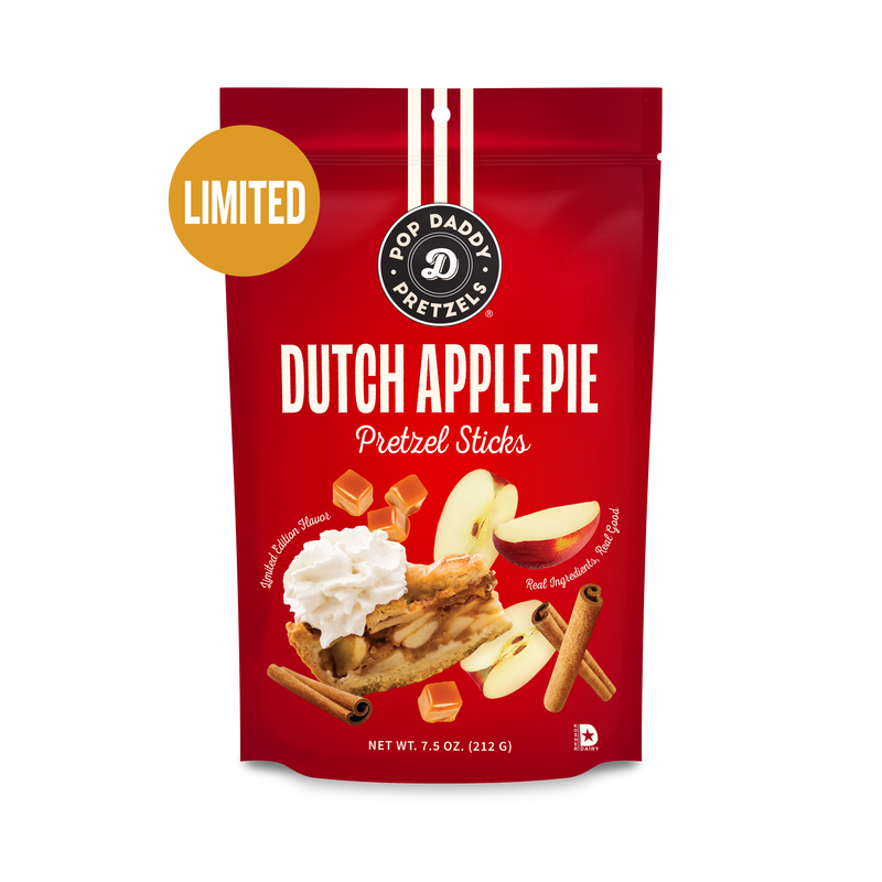 Pop Daddy Dutch Apple Pie Seasoned Pretzels 7.5oz