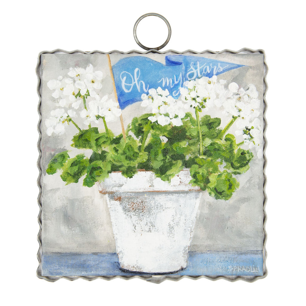 Roundtop Collection Mini "Oh My Stars" Geraniums Print