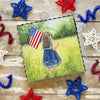Roundtop Collection Mini Girl and Flag Print