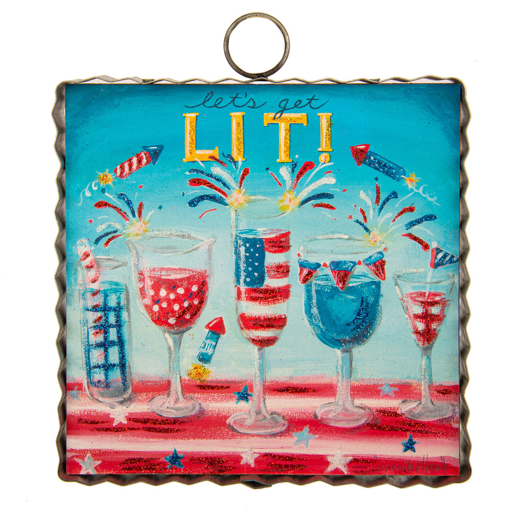 Roundtop Collection Mini "Let's Get Lit!" Print