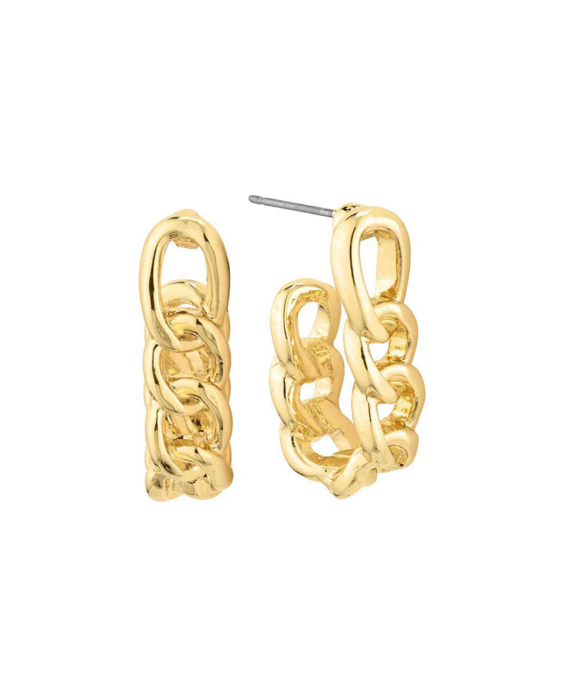 Charlotte Chain U-Shape Hoop Earrings