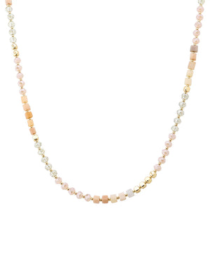 Bethany Baby Pink Multi Bead Necklace