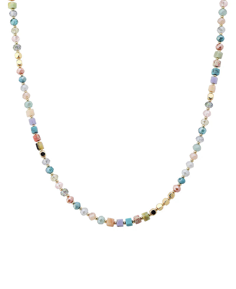 Bethany Multi-Color Multi Bead Necklace