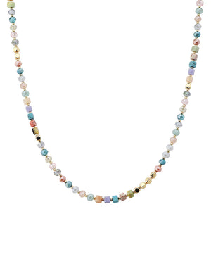 Bethany Multi-Color Multi Bead Necklace