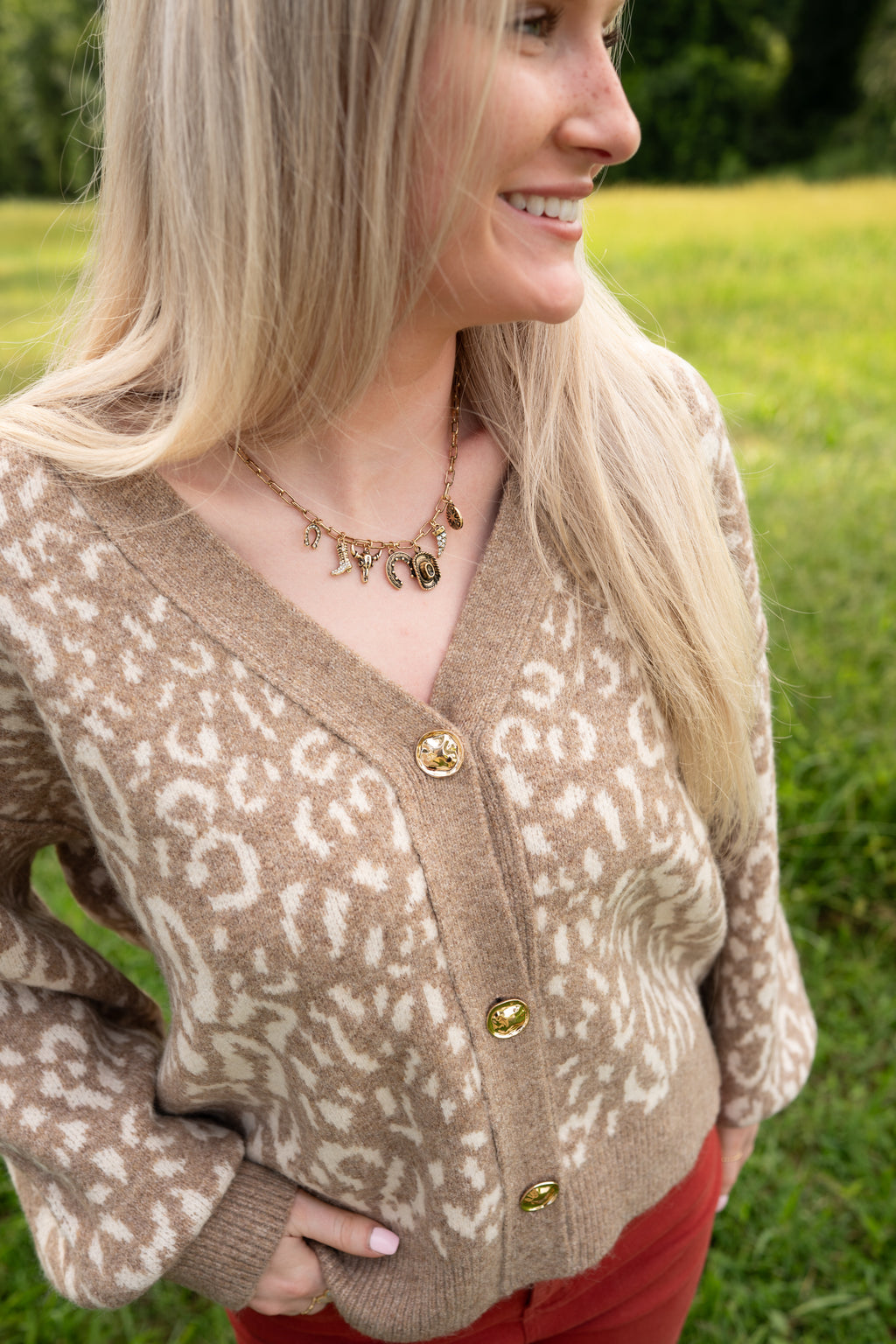Softly Wild Taupe Cardigan