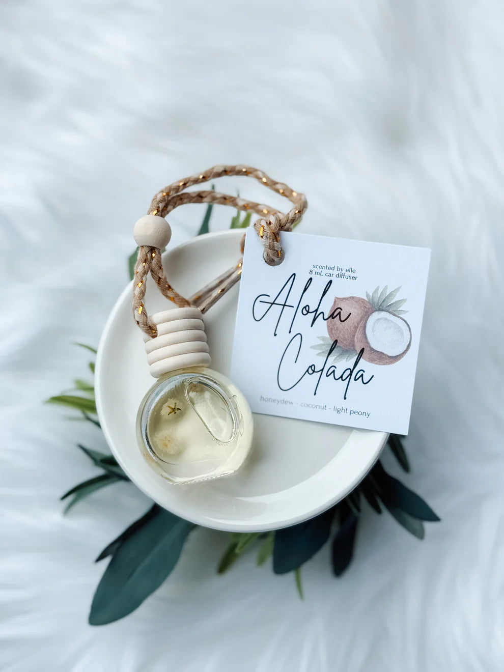 Aloha Colada Scented by Elle Car Diffuser