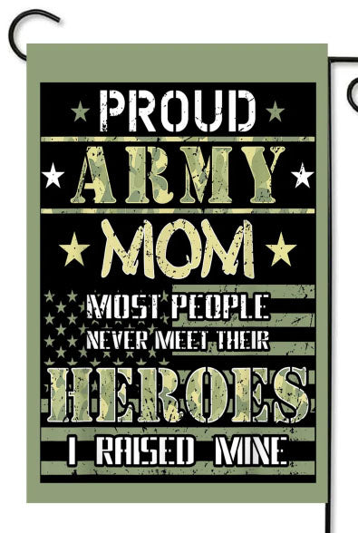 Army Mom Garden Flag