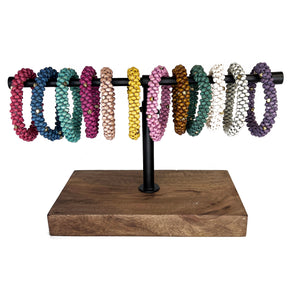 Anju Chromatic Hues Wood Bead Rope Bracelet