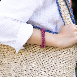 Anju Chromatic Hues Wood Bead Rope Bracelet