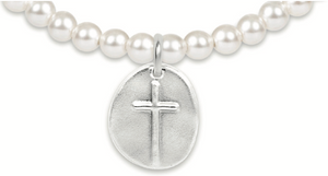 Enewton Inspire Sterling Silver Charm Classic Pearl 4mm Bead Bracelet