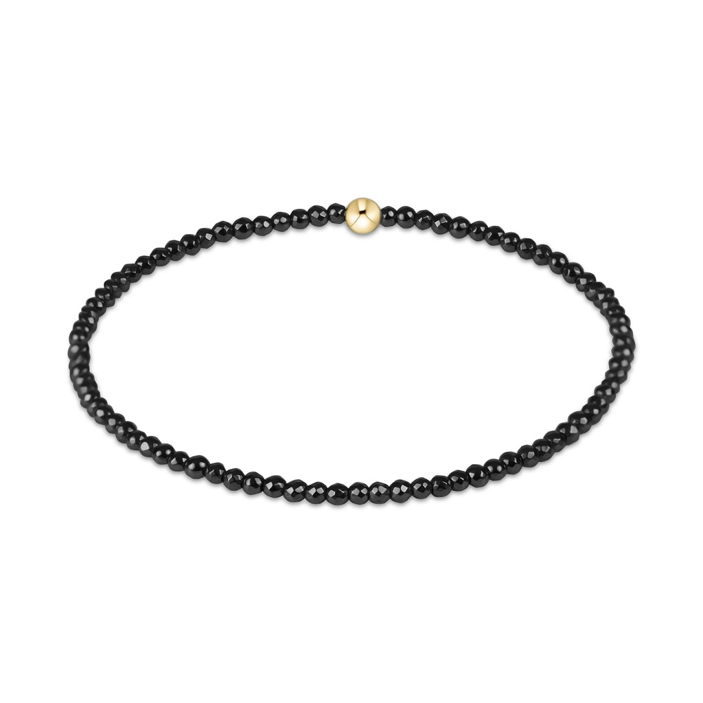Enewton Faceted Hematite 2mm Bead Bracelet