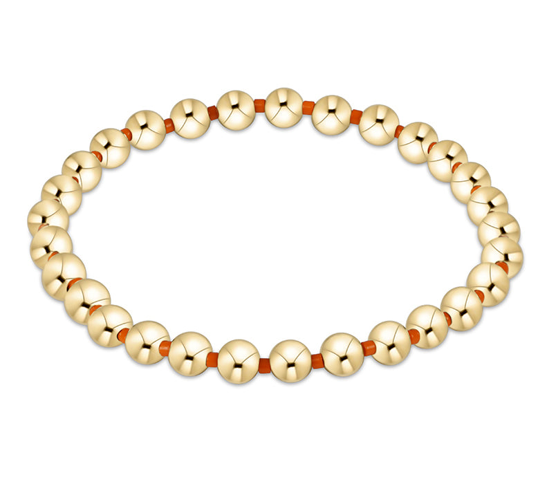 Enewton Bright Orange Hope Grateful 5mm Bead Bracelet