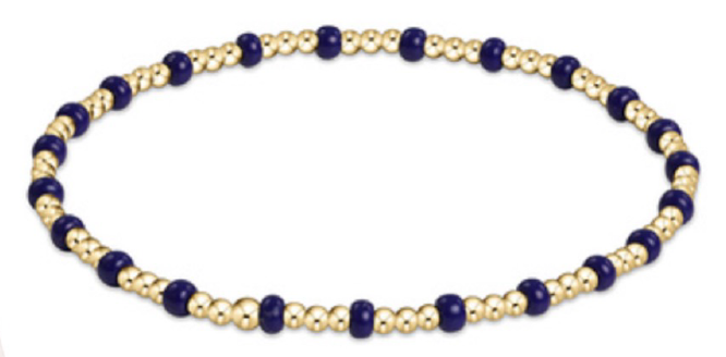 Enewton Matte Navy Hope Gold Sincerity Bracelet