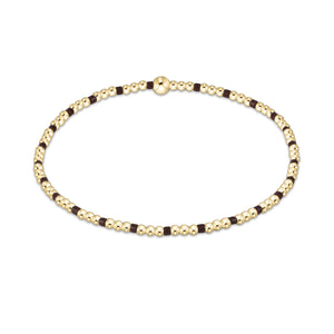 Enewton Chocolate Hope Gold Sincerity 2mm Bracelet