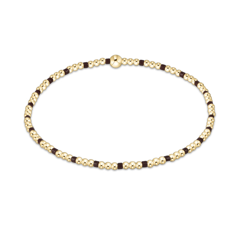 Enewton Chocolate Hope Gold Sincerity 2mm Bracelet