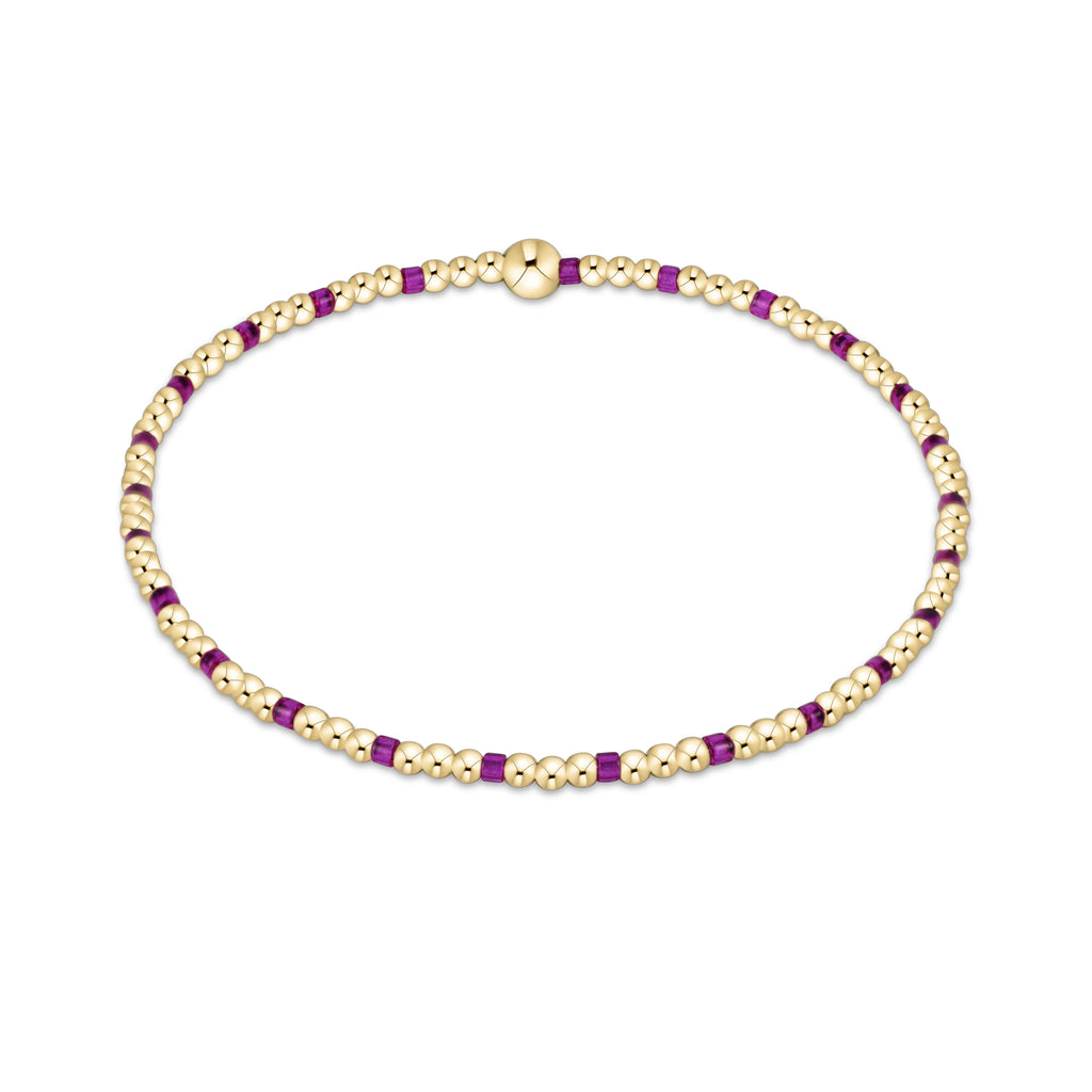 Enewton Fuchsia Hope Gold Sincerity 2mm Bracelet