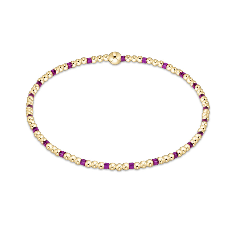 Enewton Fuchsia Hope Gold Sincerity 2mm Bracelet