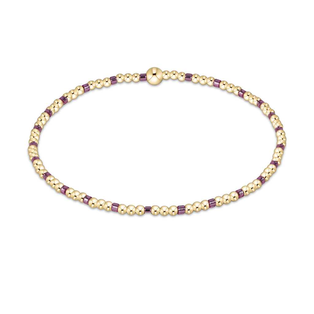 Enewton Pink Metallic Hope Gold Sincerity 2mm Bracelet