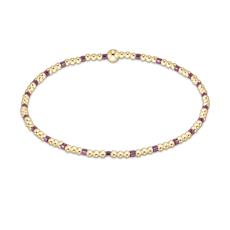 Enewton Pink Metallic Hope Gold Sincerity 2mm Bracelet