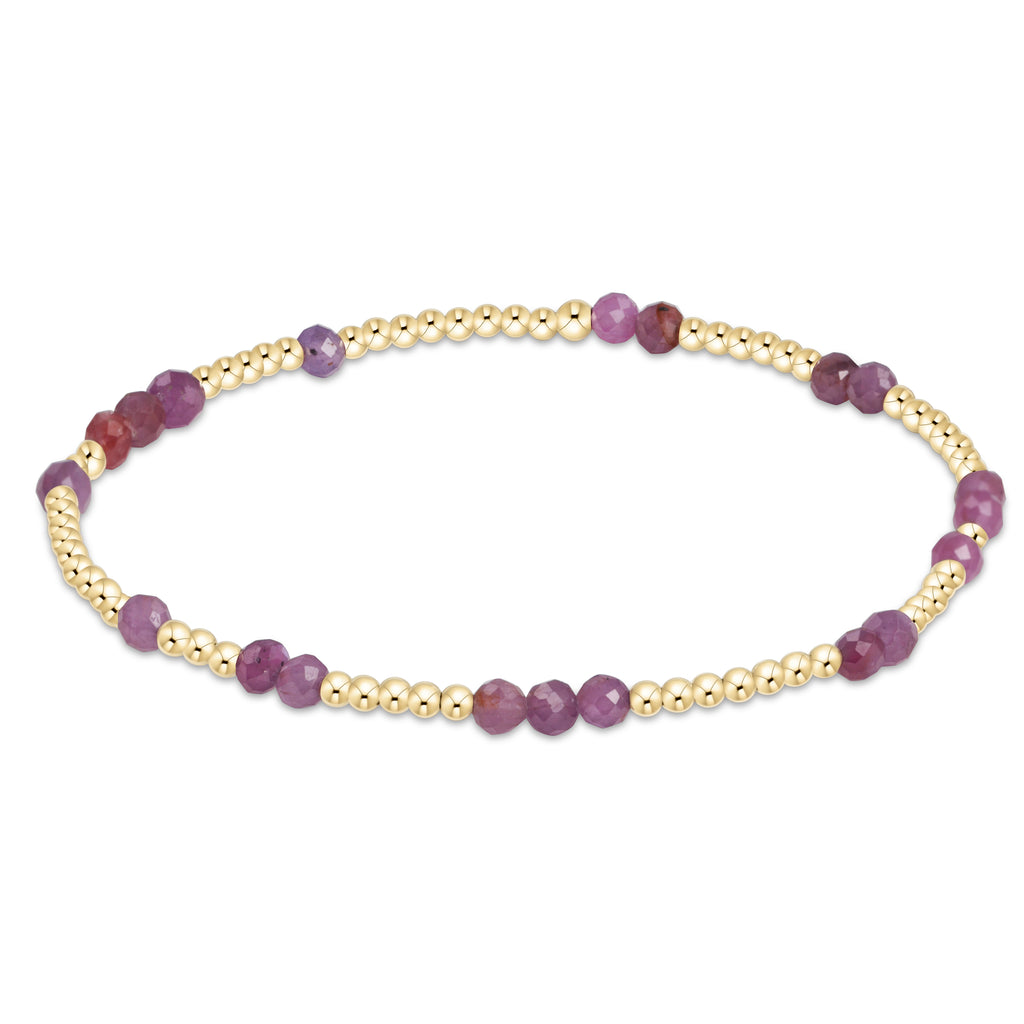 Enewton Ruby Gemstone Hope Unwritten Bracelet