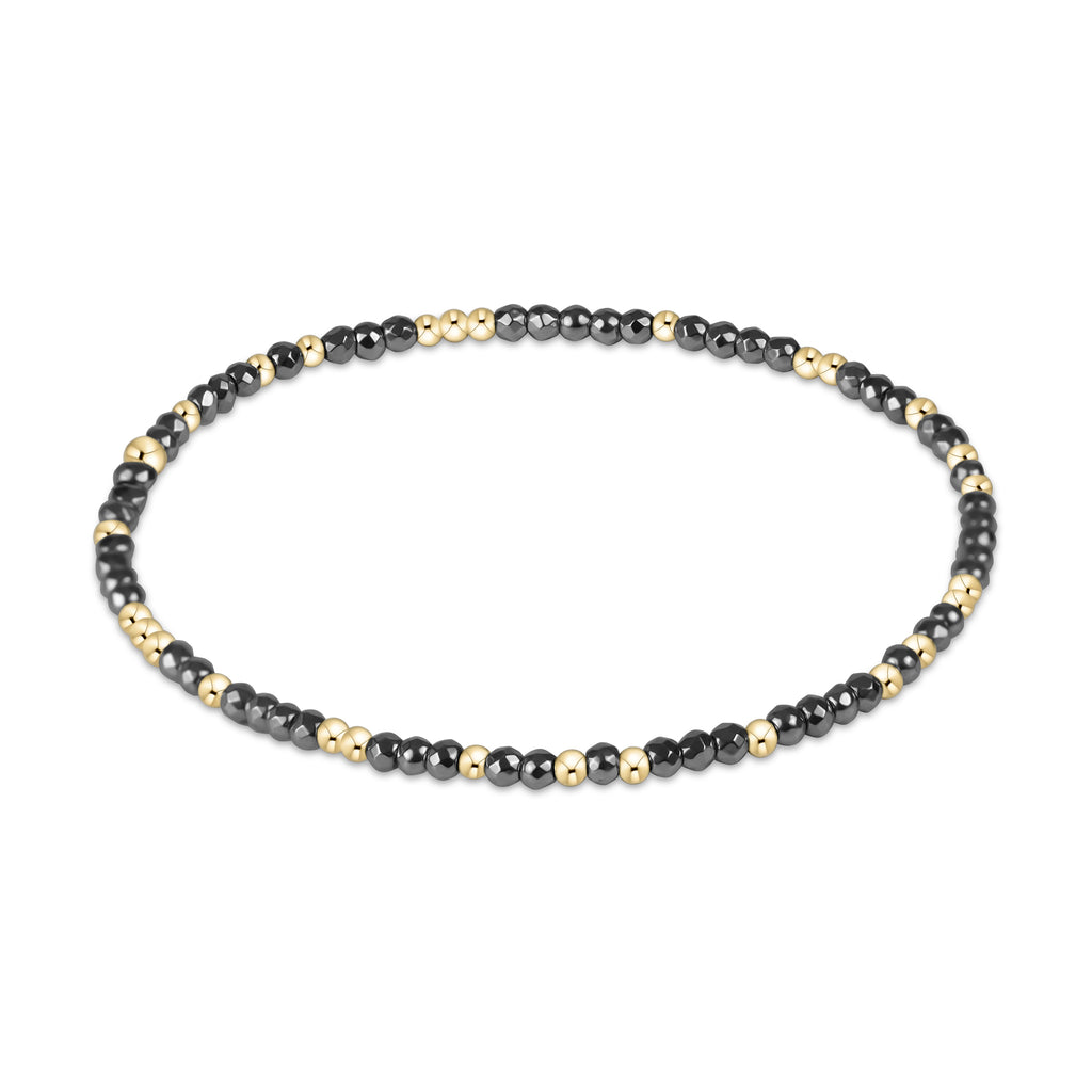 Enewton Faceted Silver Hematite 2mm Hope Unwritten Bracelet