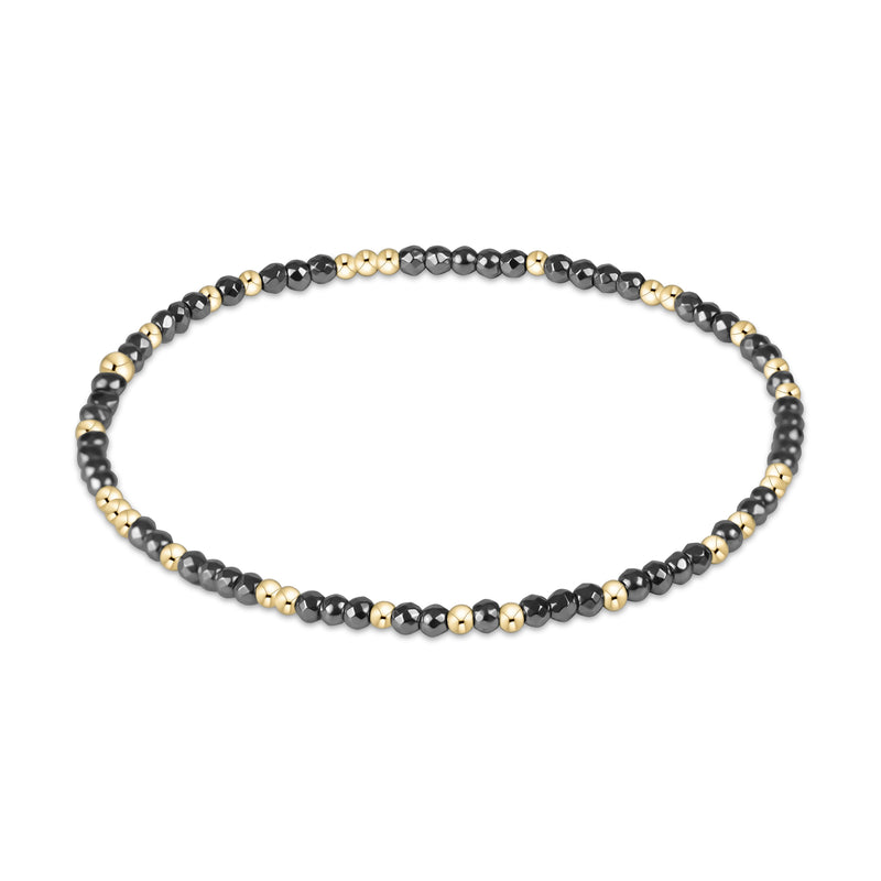 Enewton Faceted Silver Hematite 2mm Hope Unwritten Bracelet
