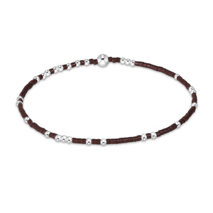 Enewton Chocolate Hope Unwritten Sterling Silver Bracelet
