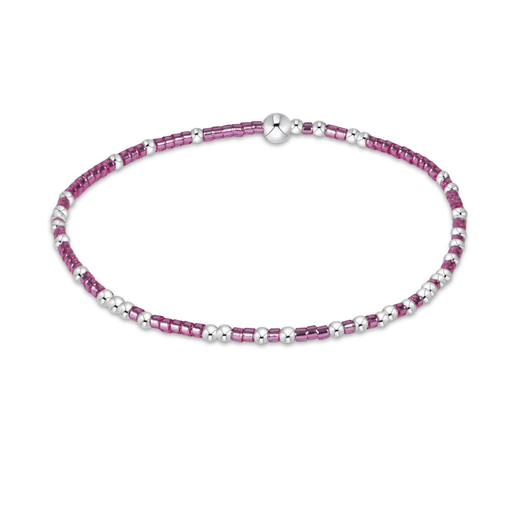 Enewton Pink Metallic Hope Unwritten Sterling Silver Bracelet