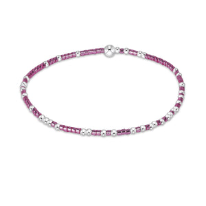 Enewton Pink Metallic Hope Unwritten Sterling Silver Bracelet