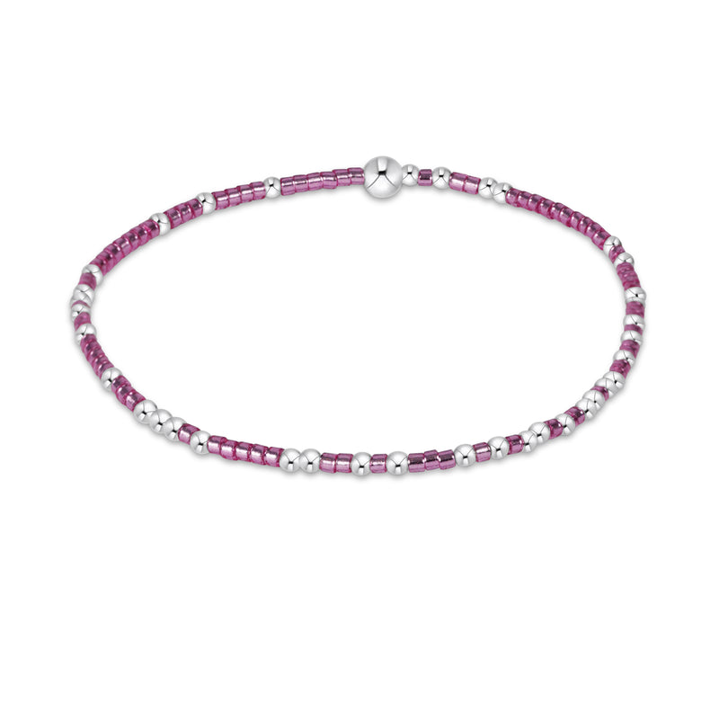 Enewton Pink Metallic Hope Unwritten Sterling Silver Bracelet