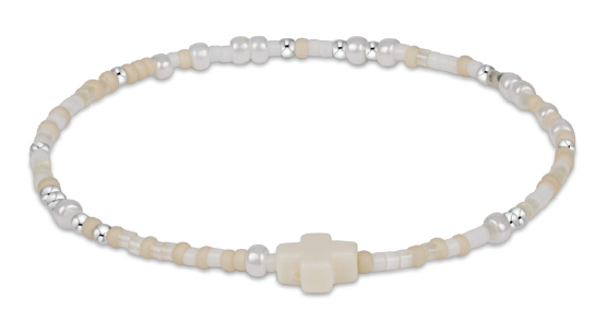 Enewton Call Me On My Shellphone Hope Unwritten Signature Cross Sterling Silver Bracelet