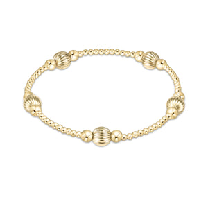 Enewton Purpose Dignity Pattern 6mm Gold Bead Bracelet