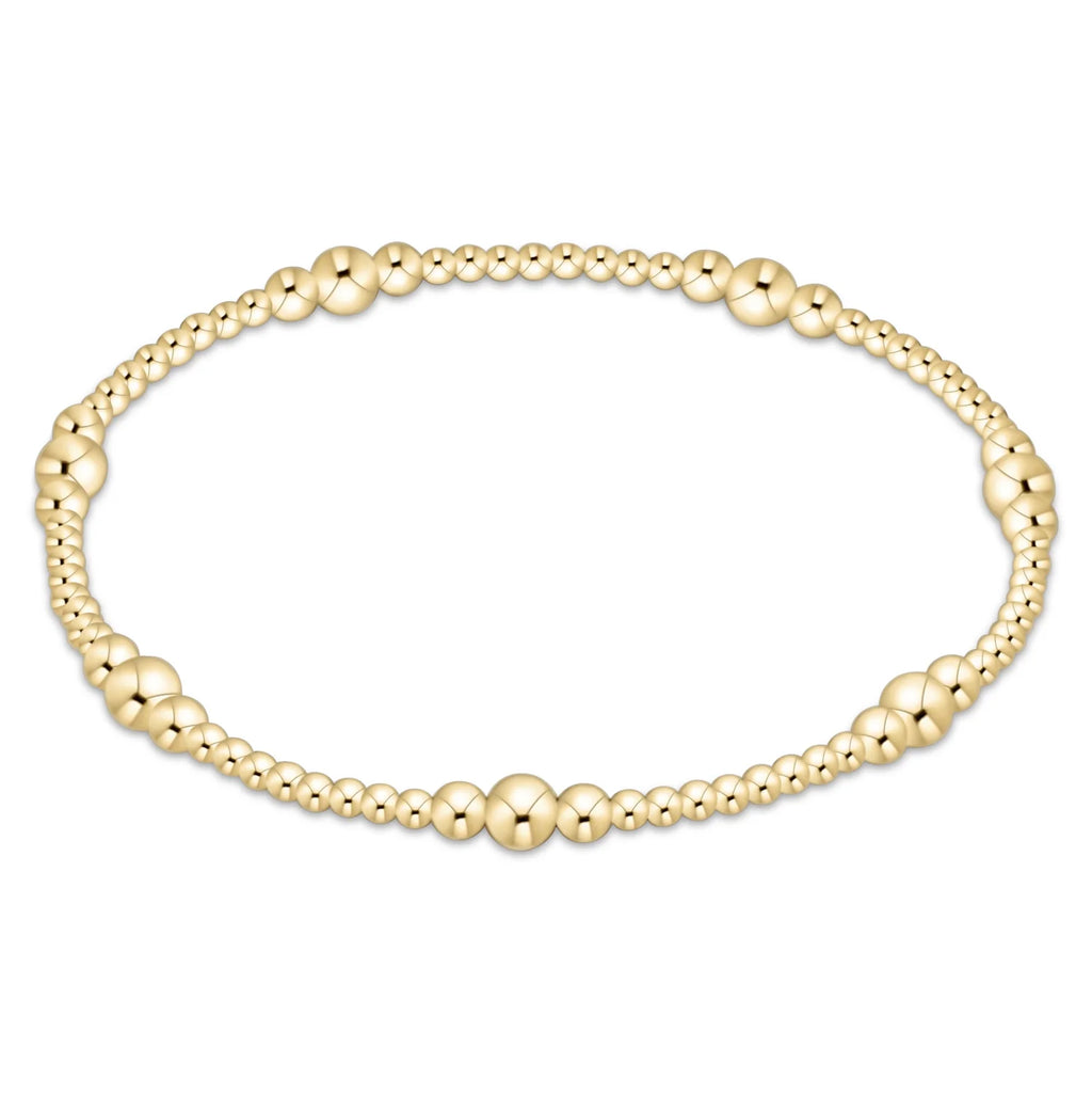 Enewton Purpose Pattern 4mm Gold Bead Bracelet
