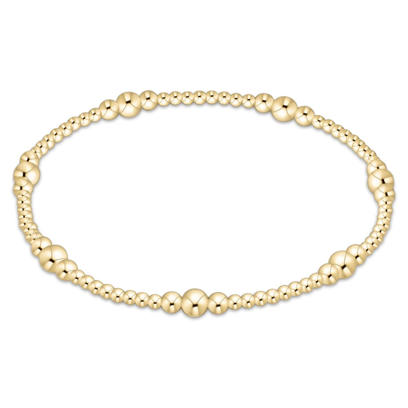 Enewton Purpose Pattern 4mm Gold Bead Bracelet