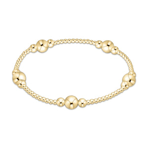 Enewton Purpose Pattern 6mm Gold Bead Bracelet
