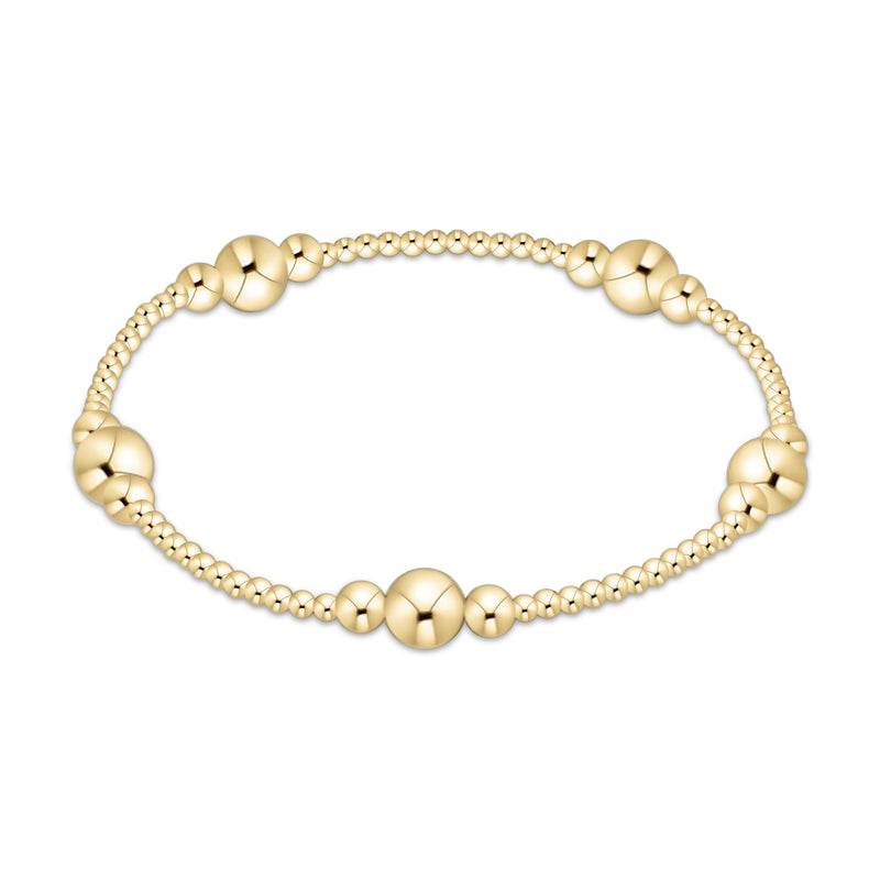 Enewton Purpose Pattern 6mm Gold Bead Bracelet