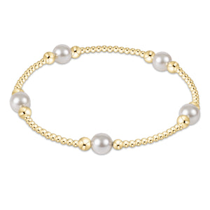 Enewton Pearl Purpose Pattern 6mm Gold Bead Bracelet