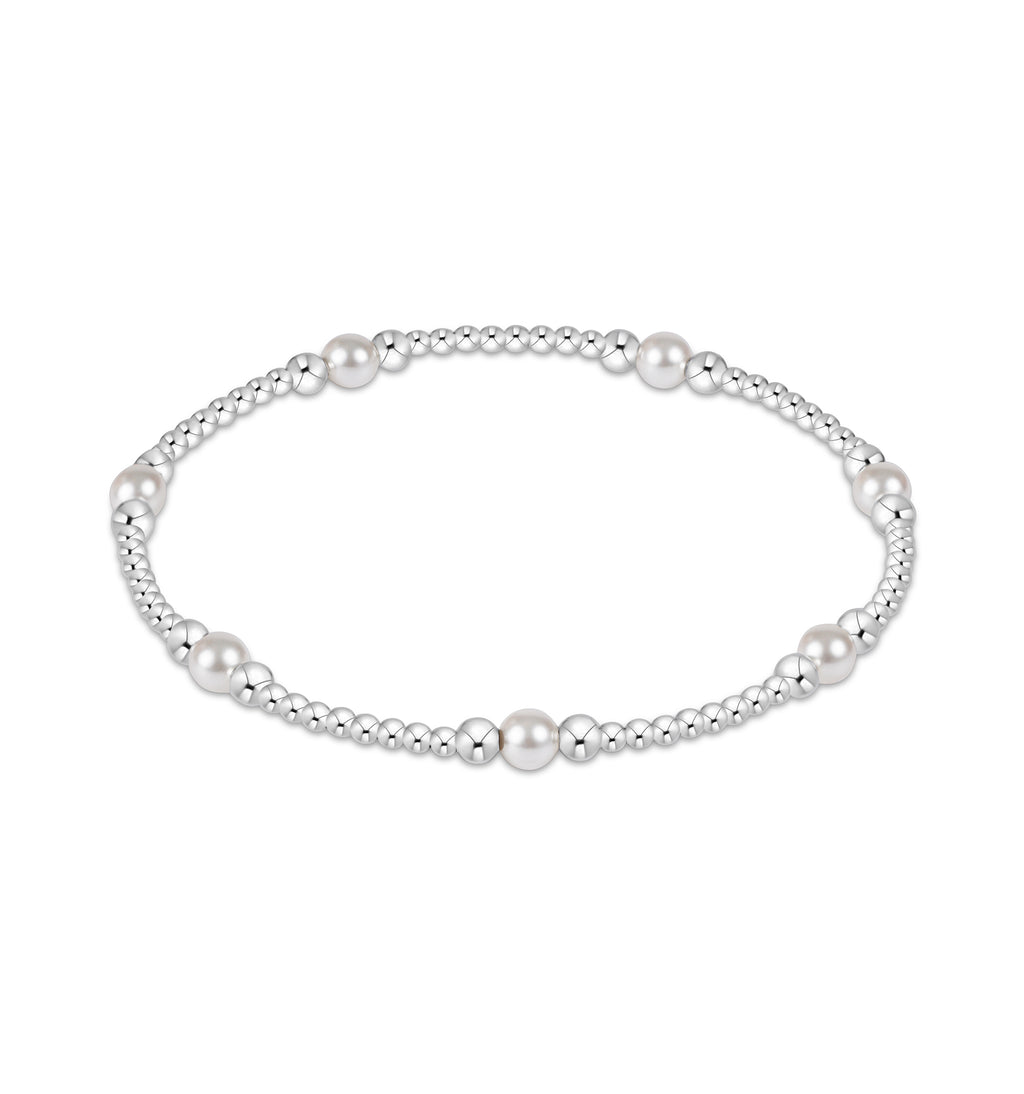 Enewton Pearl Purpose Pattern 4mm Sterling Silver Bead Bracelet