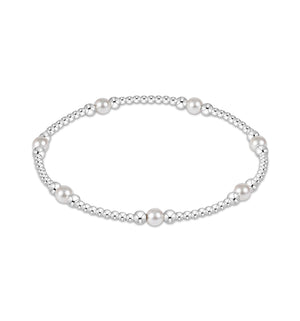 Enewton Pearl Purpose Pattern 4mm Sterling Silver Bead Bracelet