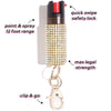Gold Rhinestone Bling Sting Pepper Spray